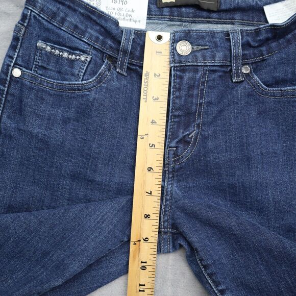 Levi Strauss And Co Pants Womens Blue Button Zip Mid Rise Skinny Denim Jeans - Picture 4 of 16